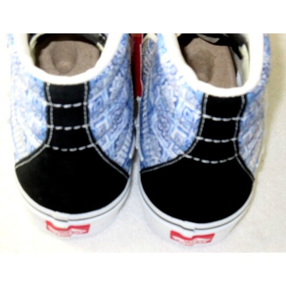 Vans Sk8-Hi Bolt Liquify Black Blue White Canvas Suede Skate shoes Sizes NIB